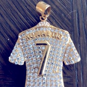 Gold Christiano Renaldo Pendant with 27” Chain